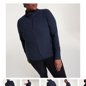 Calia Navy Blue Zip-Up Jacket medium